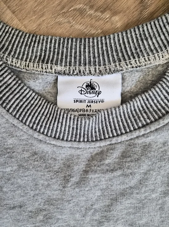 Disney Gray and White Teddy Fleece Spirit Jersey Medium - Picture 3 of 4